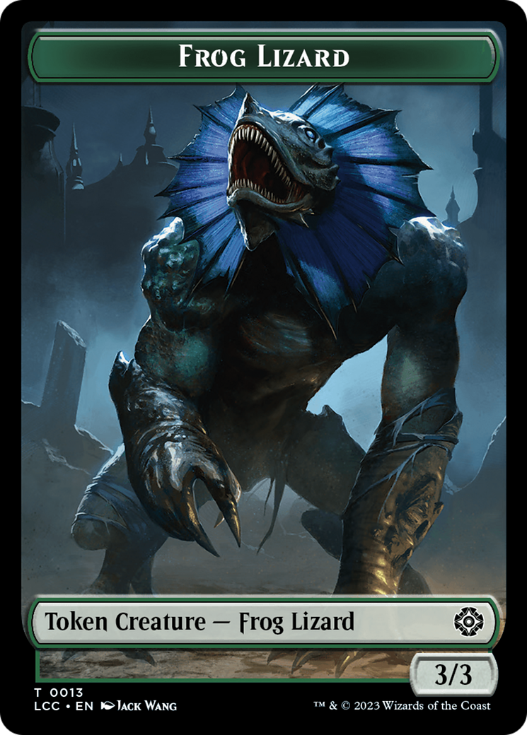 Frog Lizard // Merfolk (0003) Double-Sided Token [The Lost Caverns of Ixalan Commander Tokens] | Empire Gaming NC