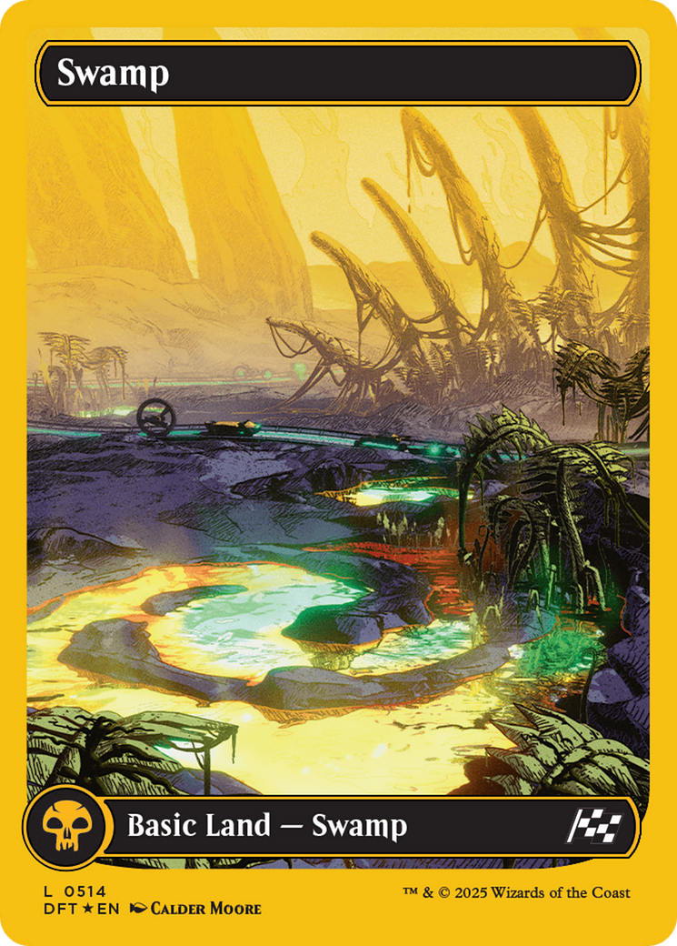 Swamp (0514) (First-Place Foil) [Aetherdrift] | Empire Gaming NC