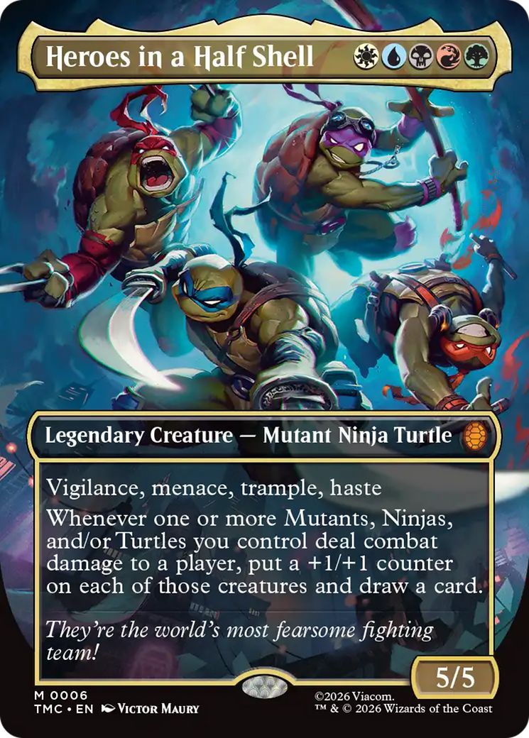 Heroes in a Half Shell (Borderless) [Teenage Mutant Ninja Turtles Commander] | Empire Gaming NC