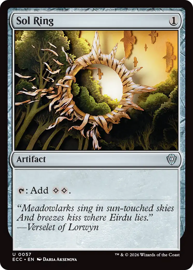 Sol Ring (0057) [Lorwyn Eclipsed Commander] | Empire Gaming NC