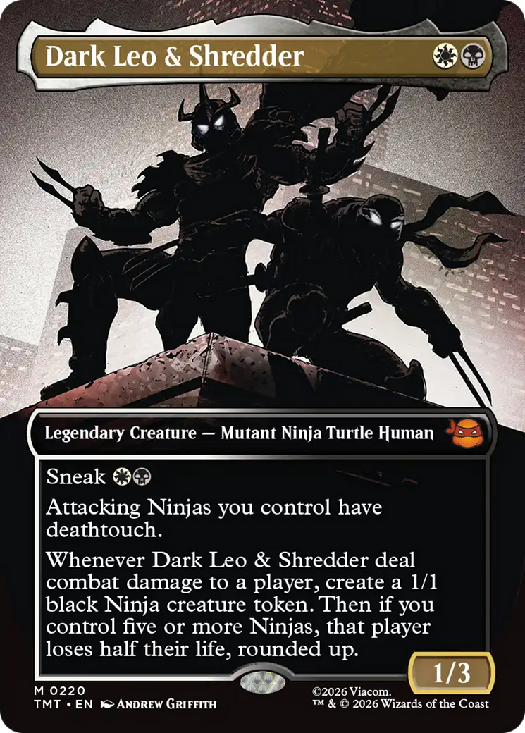 Dark Leo & Shredder (Borderless) [Teenage Mutant Ninja Turtles] | Empire Gaming NC