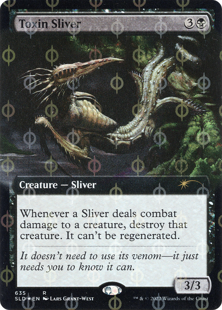 Toxin Sliver (Extended Art) (Step-and-Compleat Foil) [Secret Lair Drop Promos] | Empire Gaming NC