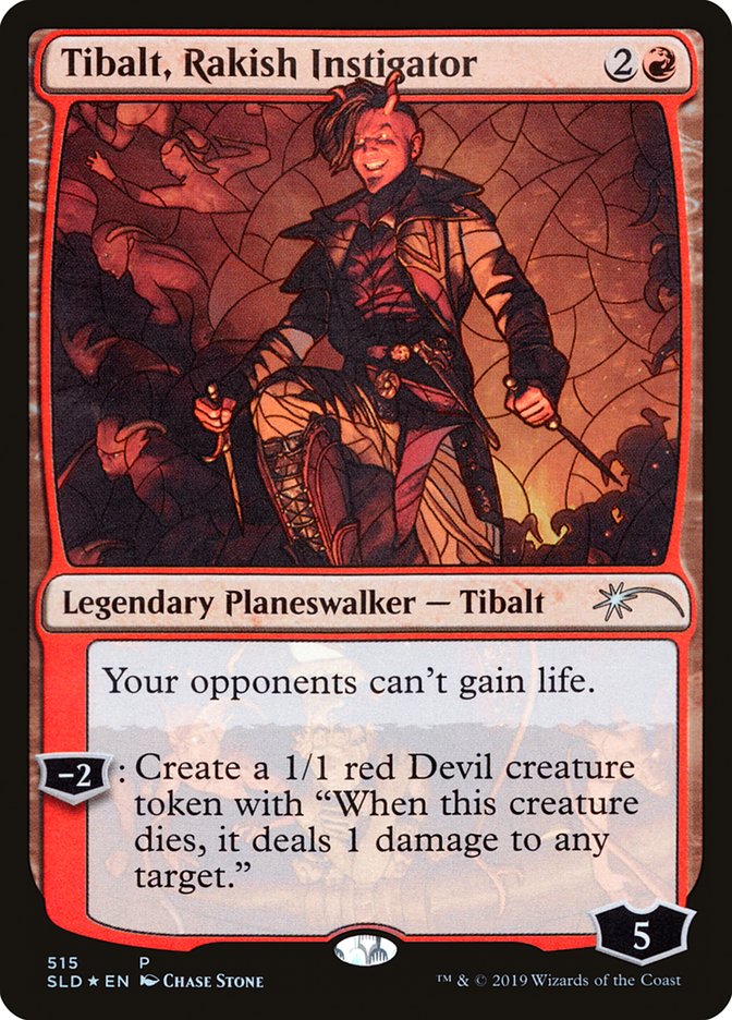 Tibalt, Rakish Instigator (Stained Glass) [Secret Lair Drop Promos] | Empire Gaming NC