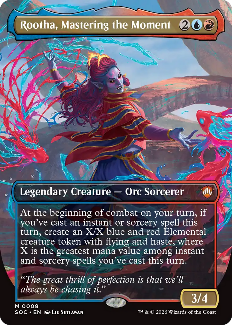 Rootha, Mastering the Moment (Borderless) [Secrets of Strixhaven Commander] | Empire Gaming NC