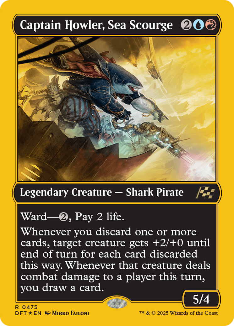 Captain Howler, Sea Scourge (First-Place Foil) [Aetherdrift] | Empire Gaming NC