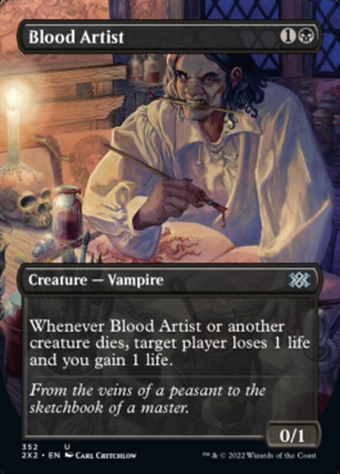 Blood Artist (Borderless Alternate Art) [Double Masters 2022] | Empire Gaming NC