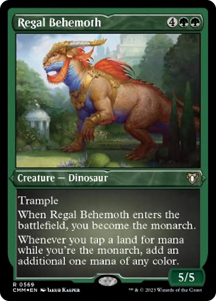 Regal Behemoth (Foil Etched) [Commander Masters] | Empire Gaming NC
