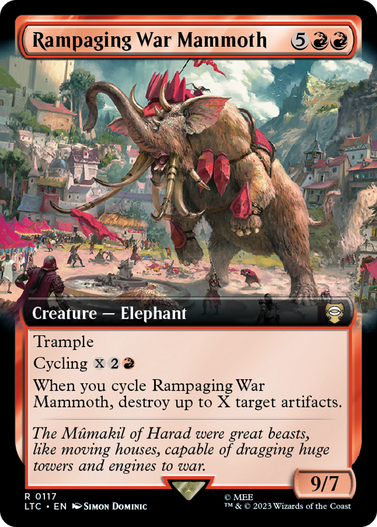 Rampaging War Mammoth (Extended Art) [The Lord of the Rings: Tales of Middle-Earth Commander] | Empire Gaming NC