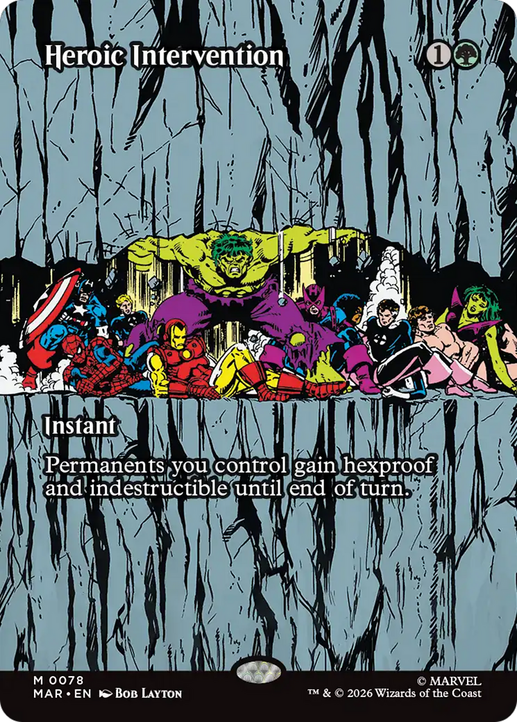 Heroic Intervention (0078) (Borderless) [Marvel Universe: Eternal-Legal] | Empire Gaming NC
