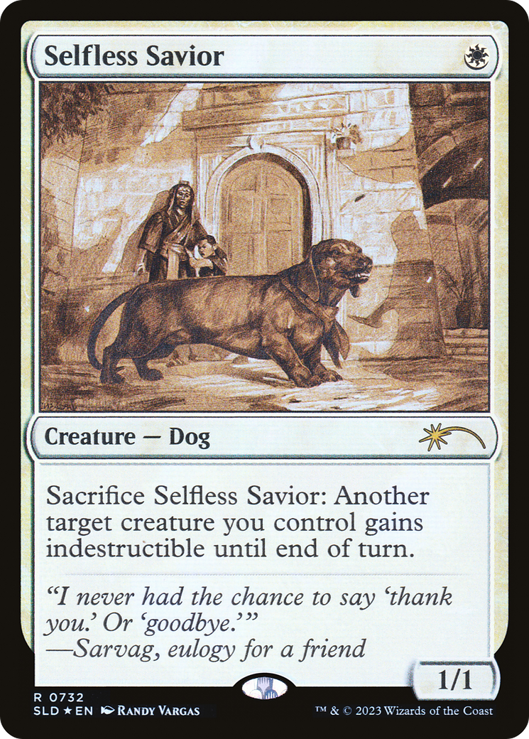 Selfless Savior (Sketch) [Secret Lair Drop Promos] | Empire Gaming NC