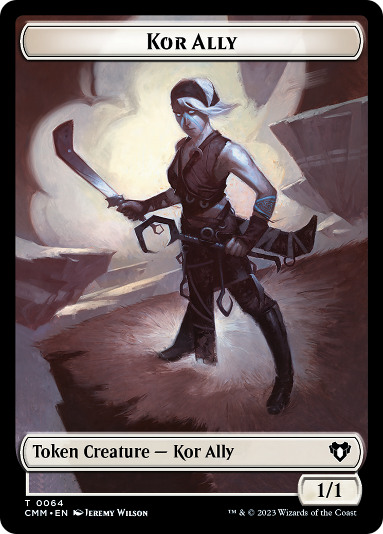 Wall // Kor Ally Double-Sided Token [Commander Masters Tokens] | Empire Gaming NC