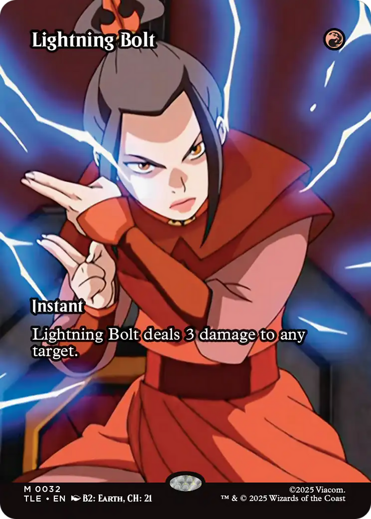 Lightning Bolt (Borderless) [Avatar: The Last Airbender: Eternal-Legal] | Empire Gaming NC