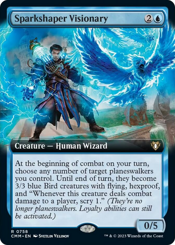 Sparkshaper Visionary (Extended Art) [Commander Masters] | Empire Gaming NC