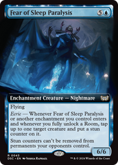 Fear of Sleep Paralysis (Extended Art) [Duskmourn: House of Horror Commander] | Empire Gaming NC