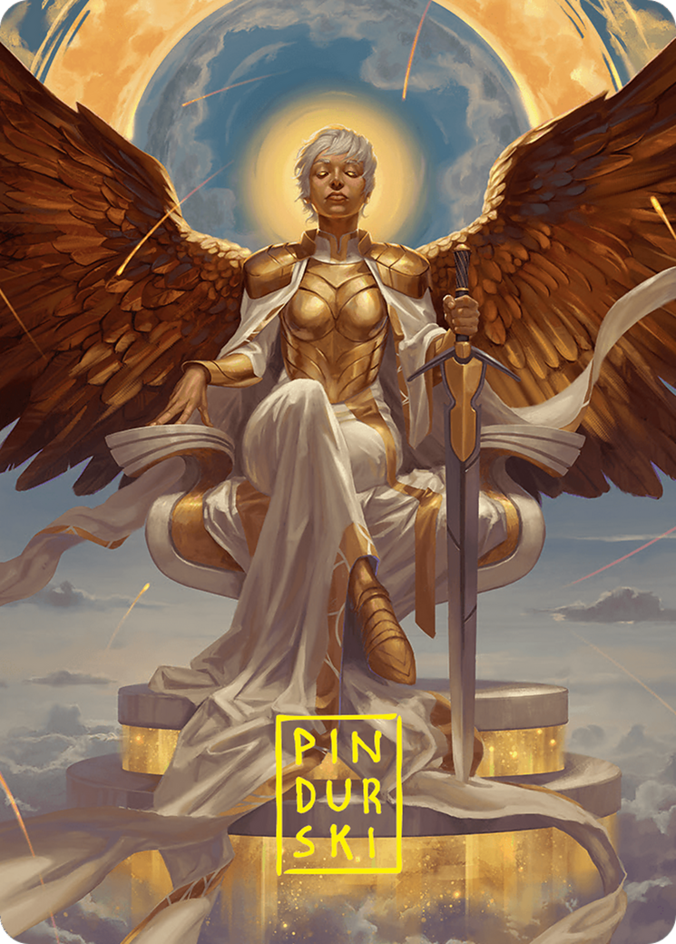 Herald of Eternal Dawn Art Card (27/54) (Gold-Stamped Signature) [Foundations Art Series] | Empire Gaming NC