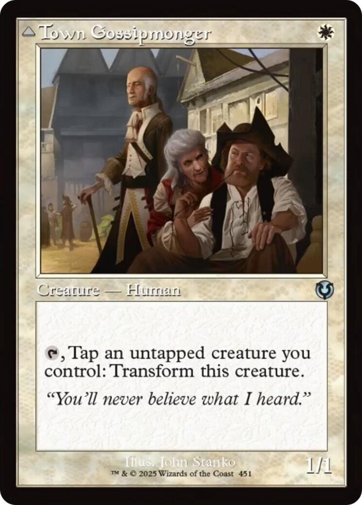 Town Gossipmonger // Incited Rabble (Retro Frame) [Innistrad Remastered] | Empire Gaming NC