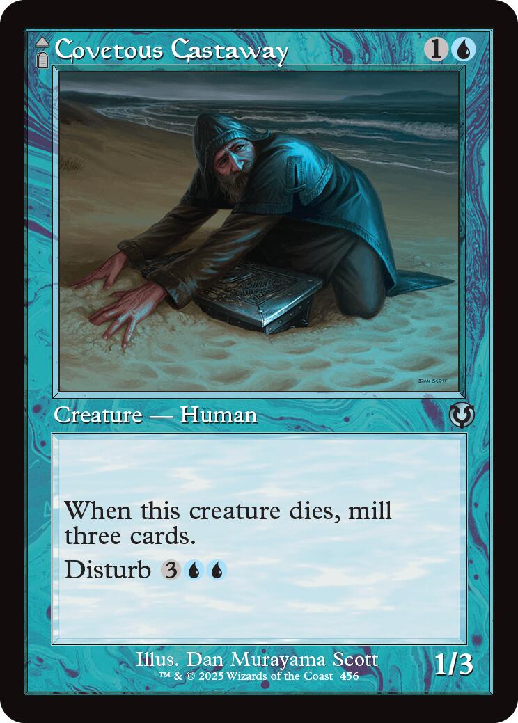 Covetous Castaway // Ghostly Castigator (Retro Frame) [Innistrad Remastered] | Empire Gaming NC