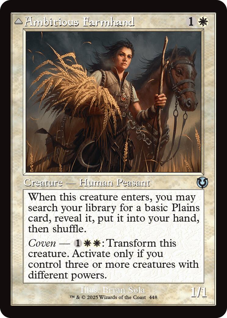 Ambitious Farmhand // Seasoned Cathar (Retro Frame) [Innistrad Remastered] | Empire Gaming NC