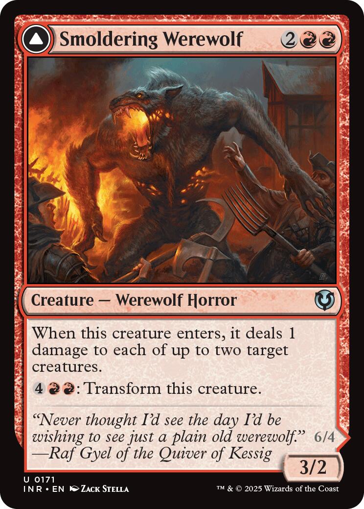 Smoldering Werewolf // Erupting Dreadwolf [Innistrad Remastered] | Empire Gaming NC