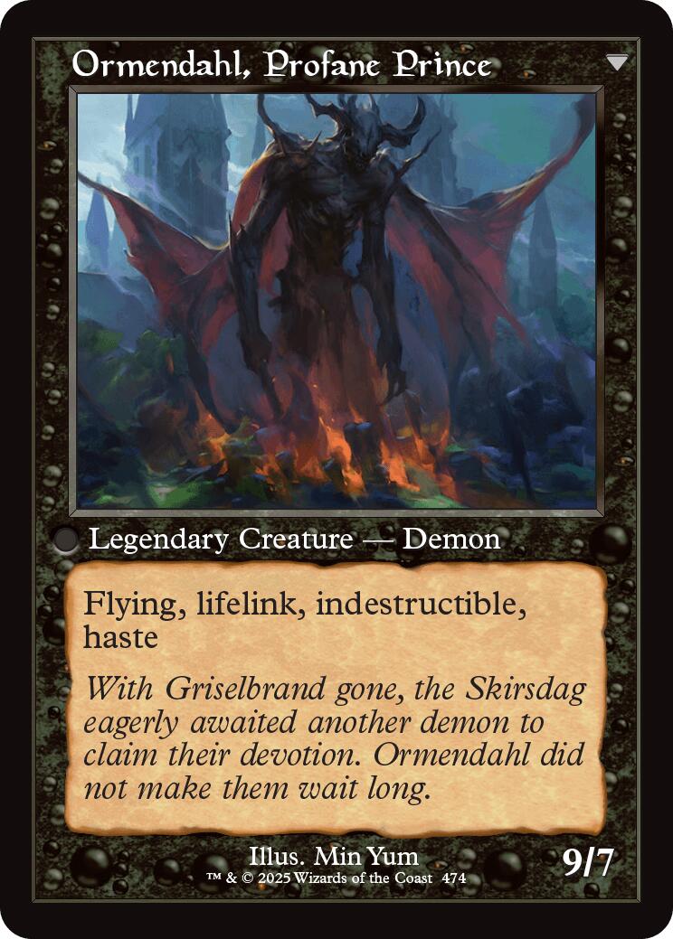 Westvale Abbey // Ormendahl, Profane Prince (Retro Frame) [Innistrad Remastered] | Empire Gaming NC