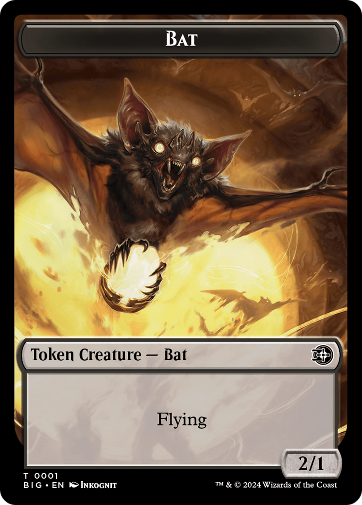 Bat Token [Outlaws of Thunder Junction: The Big Score Tokens] | Empire Gaming NC