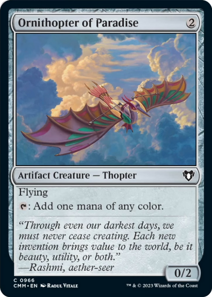 Ornithopter of Paradise [Commander Masters] | Empire Gaming NC