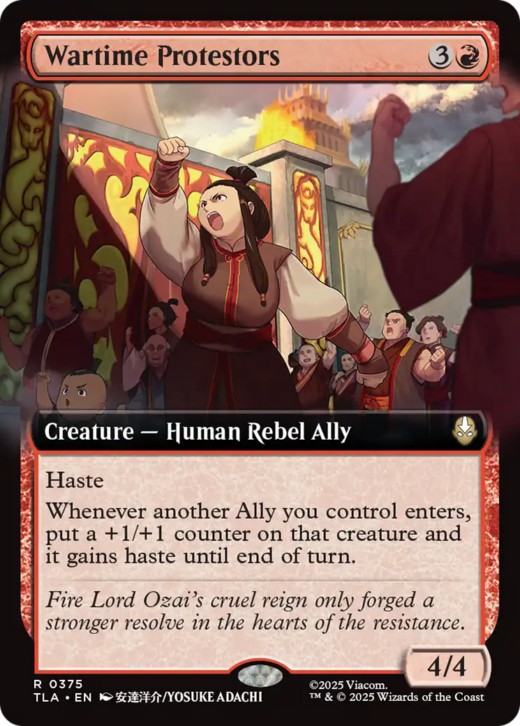 Wartime Protestors (Extended Art) [Avatar: The Last Airbender] | Empire Gaming NC