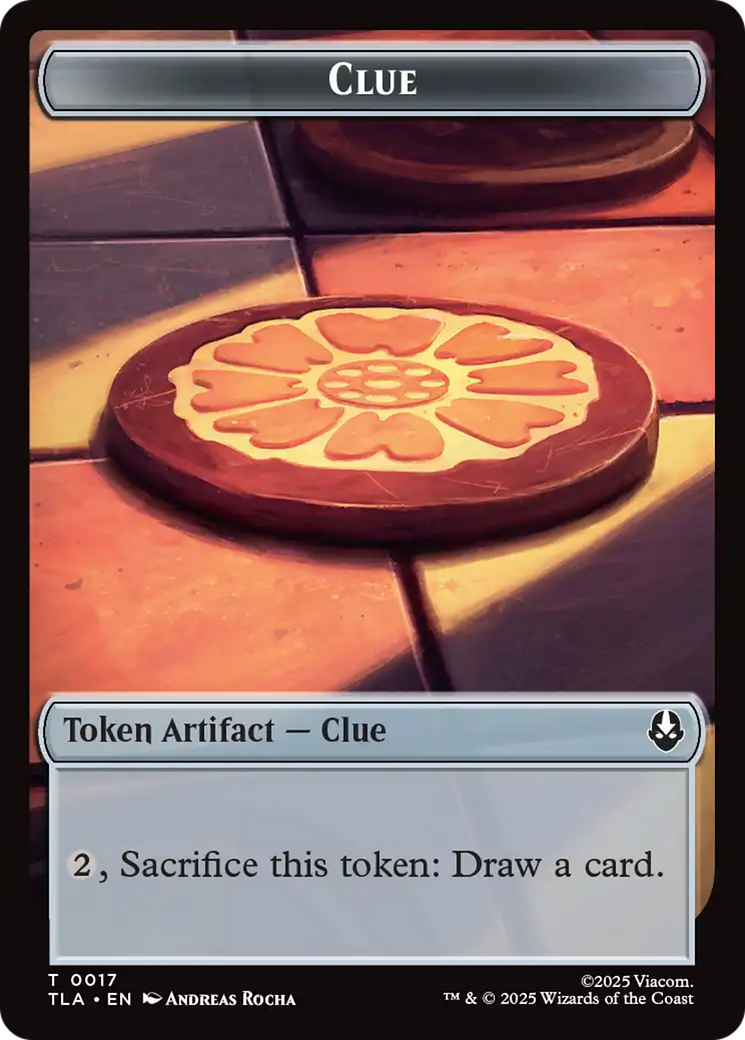 Monk // Clue (0017) Double-Sided Token [Avatar: The Last Airbender Tokens] | Empire Gaming NC