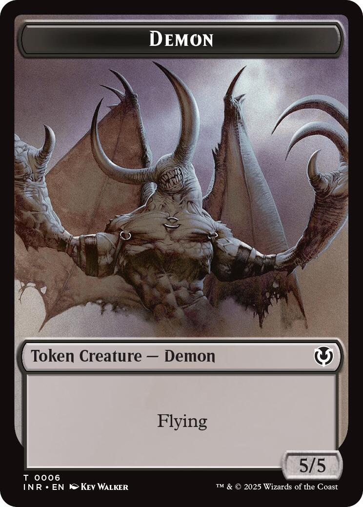 Demon // Human Cleric Double-Sided Token [Innistrad Remastered Tokens] | Empire Gaming NC