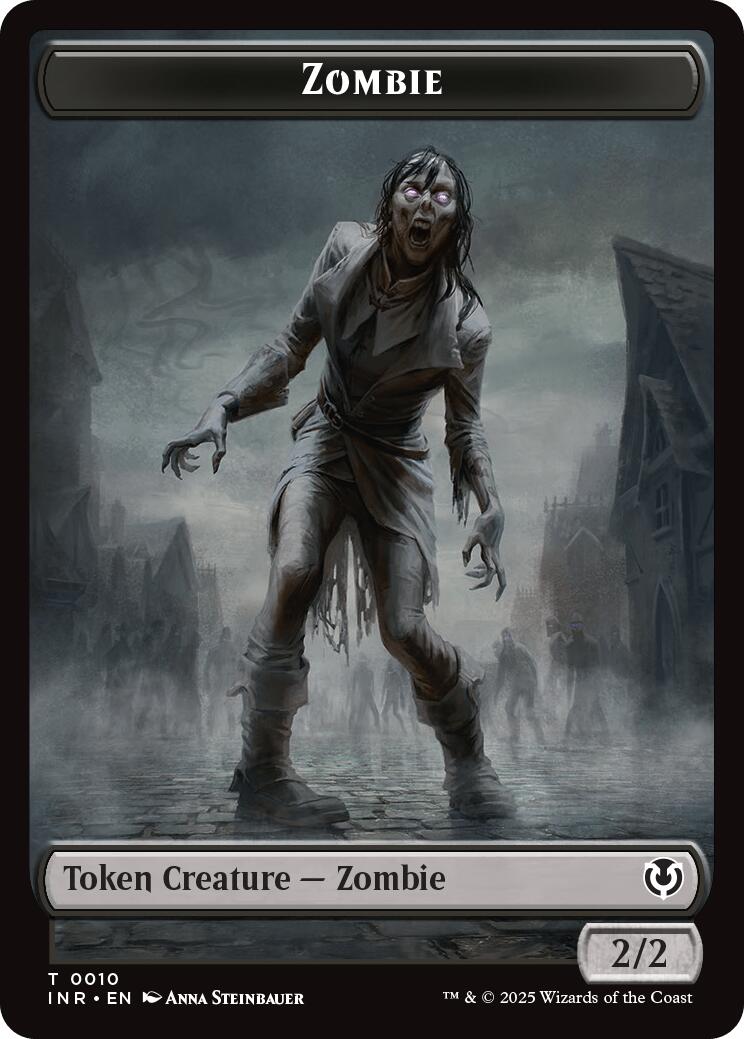 Zombie (0010) // Blood Double-Sided Token [Innistrad Remastered Tokens] | Empire Gaming NC