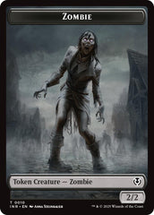 Zombie (0010) // Blood Double-Sided Token [Innistrad Remastered Tokens] | Empire Gaming NC