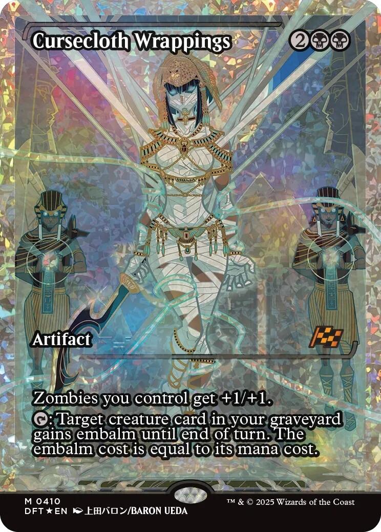 Cursecloth Wrappings (Showcase Fracture Foil) (Japanese) [Aetherdrift] | Empire Gaming NC