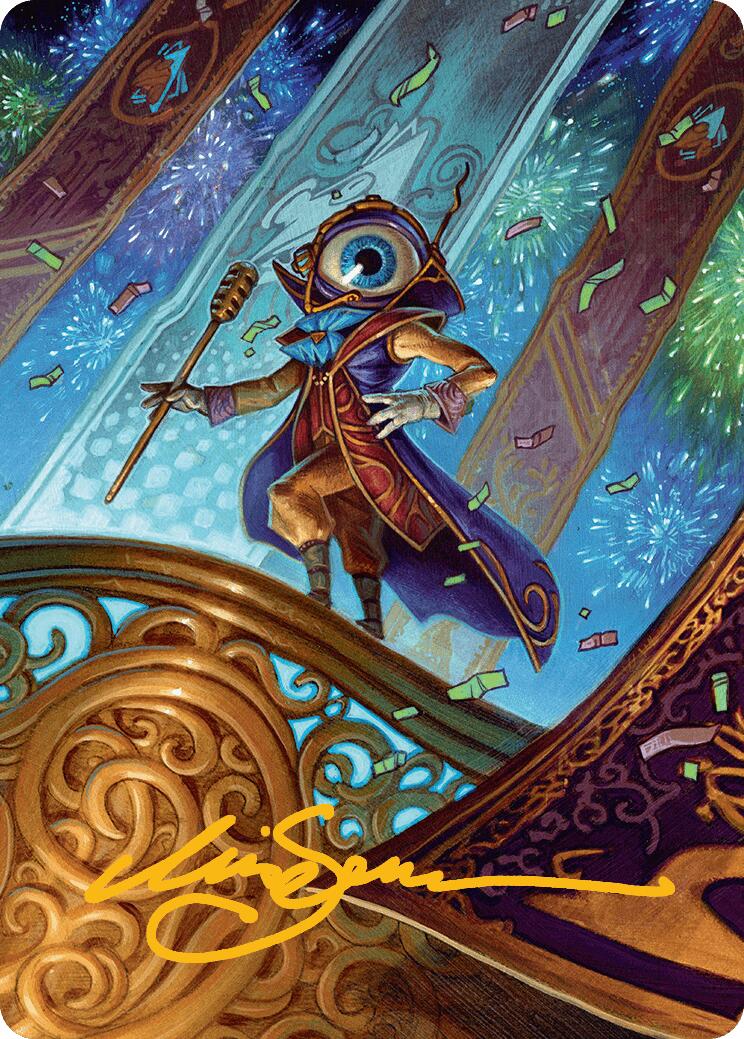Vnwxt, Verbose Host Art Card (Gold-Stamped Signature) [Aetherdrift Art Series] | Empire Gaming NC