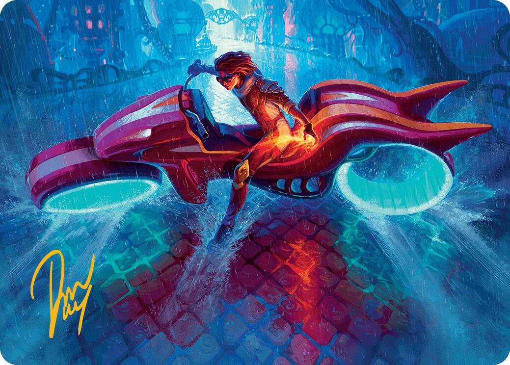 Chandra, Spark Hunter Art Card (Gold-Stamped Signature) [Aetherdrift Art Series] | Empire Gaming NC