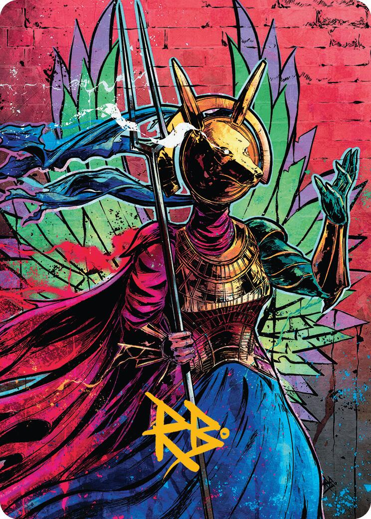 Hazoret, Godseeker Art Card (Gold-Stamped Signature) [Aetherdrift Art Series] | Empire Gaming NC