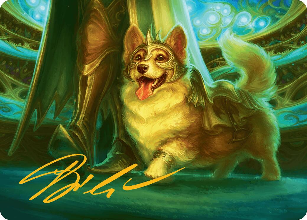 District Mascot Art Card (30/54) (Gold-Stamped Signature) [Aetherdrift Art Series] | Empire Gaming NC