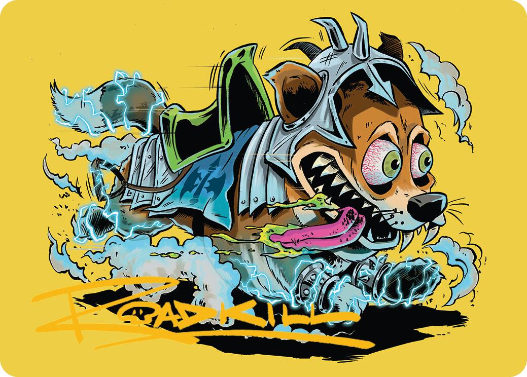 District Mascot Art Card (50/54) (Gold-Stamped Signature) [Aetherdrift Art Series] | Empire Gaming NC