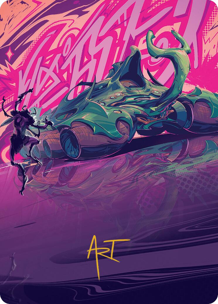 Earthrumbler Art Card (Gold-Stamped Signature) [Aetherdrift Art Series] | Empire Gaming NC