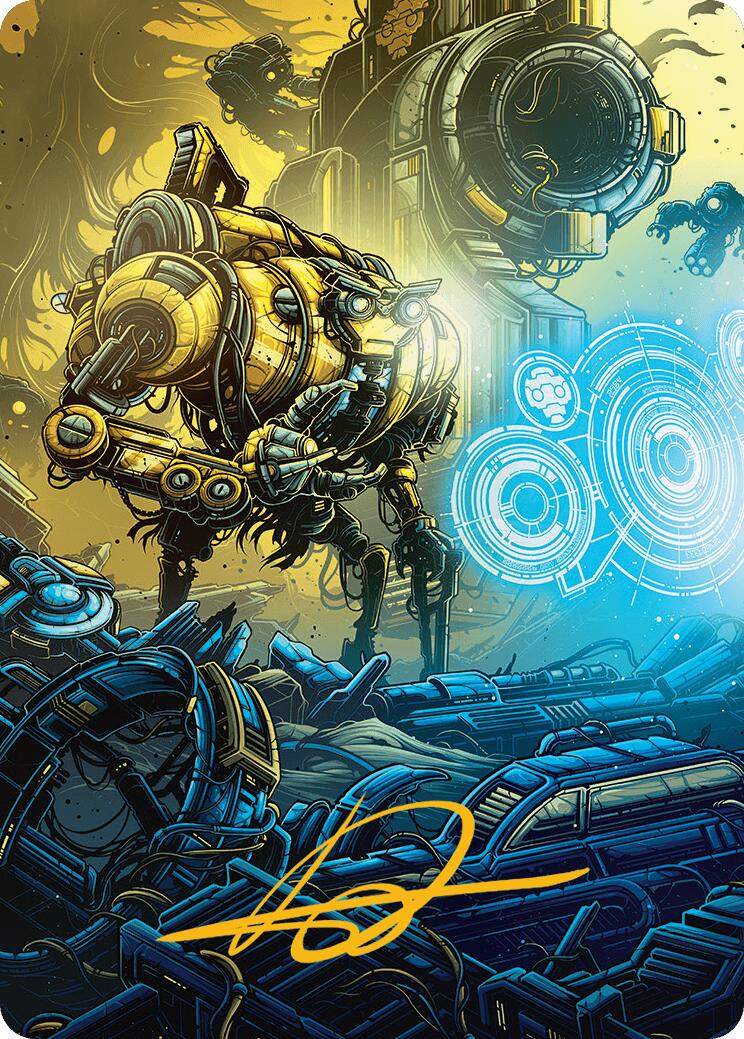 Mendicant Core, Guidelight Art Card (1/54) (Gold-Stamped Signature) [Aetherdrift Art Series] | Empire Gaming NC