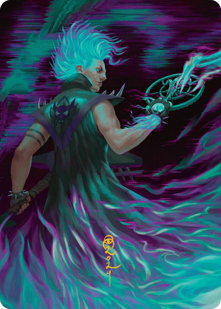 Winter, Cursed Rider Art Card (Gold-Stamped Signature) [Aetherdrift Art Series] | Empire Gaming NC