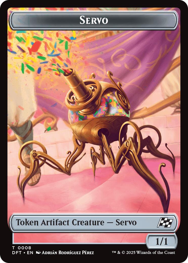 Servo // Thopter (0009) Double-Sided Token [Aetherdrift Tokens] | Empire Gaming NC