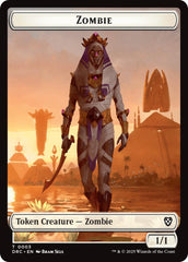 Vizier of Many Faces // Zombie (0003) Double-Sided Token [Aetherdrift Tokens] | Empire Gaming NC