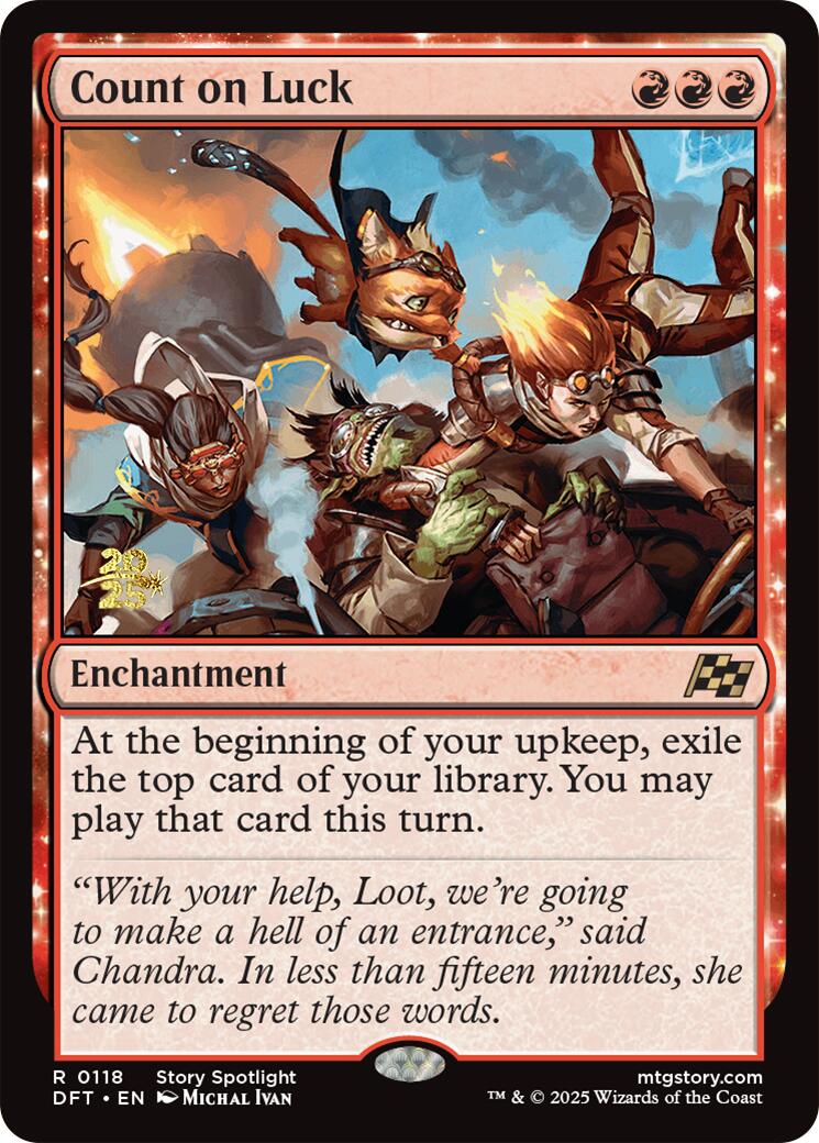 Count on Luck [Aetherdrift Prerelease Promos] | Empire Gaming NC