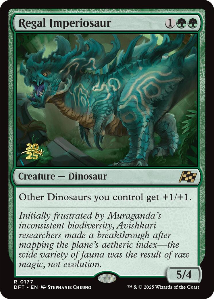 Regal Imperiosaur [Aetherdrift Prerelease Promos] | Empire Gaming NC