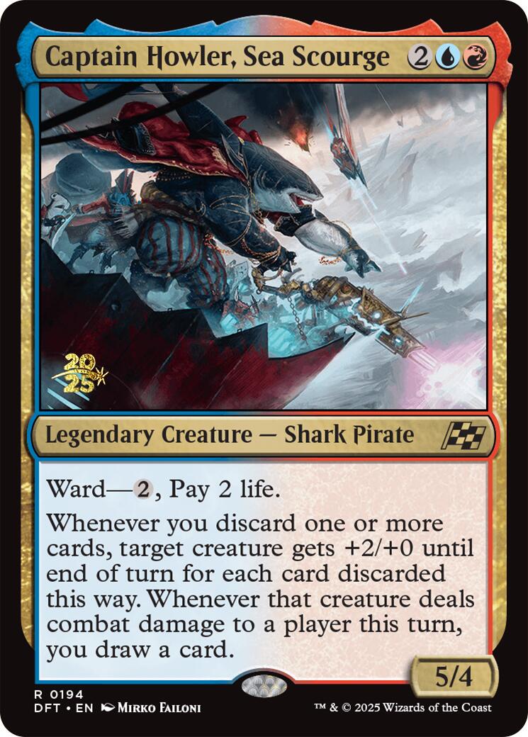 Captain Howler, Sea Scourge [Aetherdrift Prerelease Promos] | Empire Gaming NC