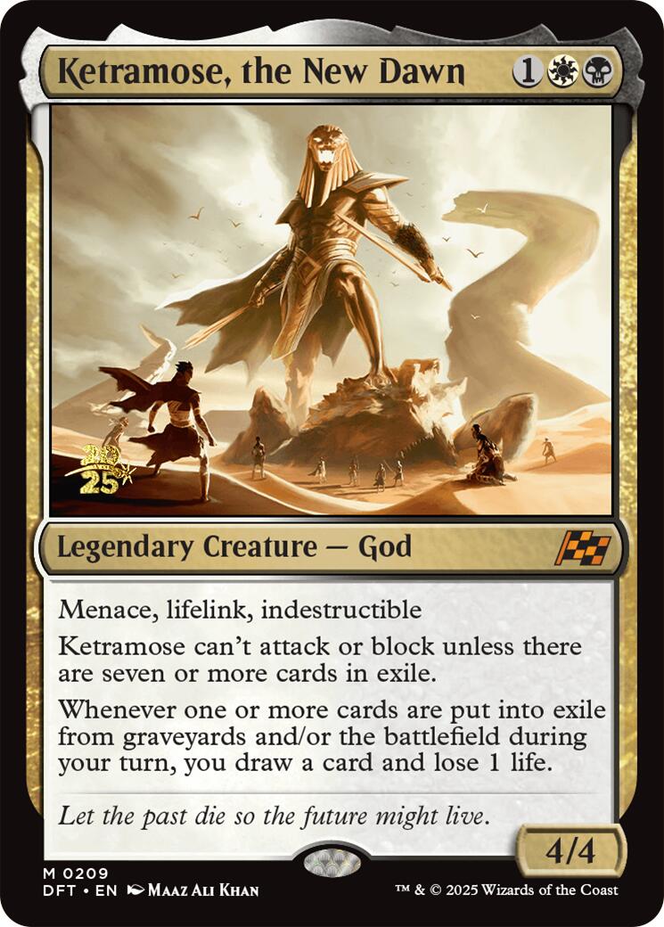 Ketramose, the New Dawn [Aetherdrift Prerelease Promos] | Empire Gaming NC