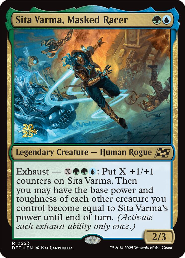 Sita Varma, Masked Racer [Aetherdrift Prerelease Promos] | Empire Gaming NC