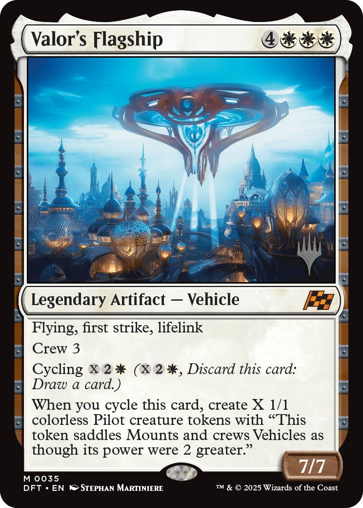 Valor's Flagship (Promo Pack) [Aetherdrift Promos] | Empire Gaming NC