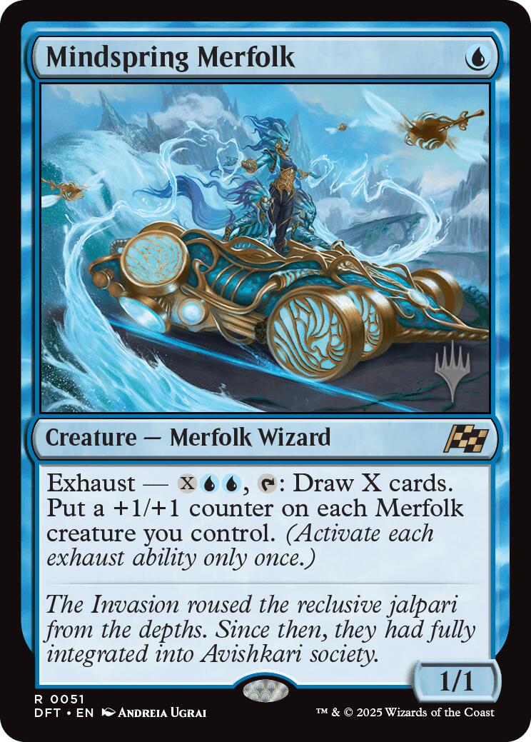 Mindspring Merfolk [Aetherdrift Promos] | Empire Gaming NC