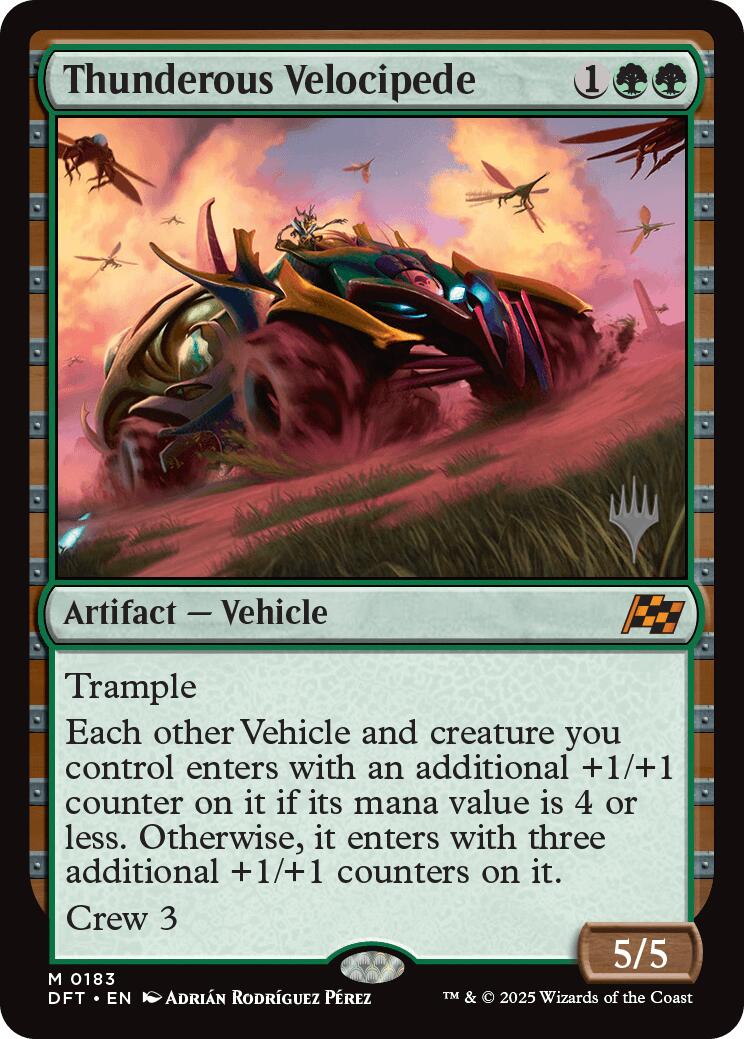 Thunderous Velocipede (Promo Pack) [Aetherdrift Promos] | Empire Gaming NC